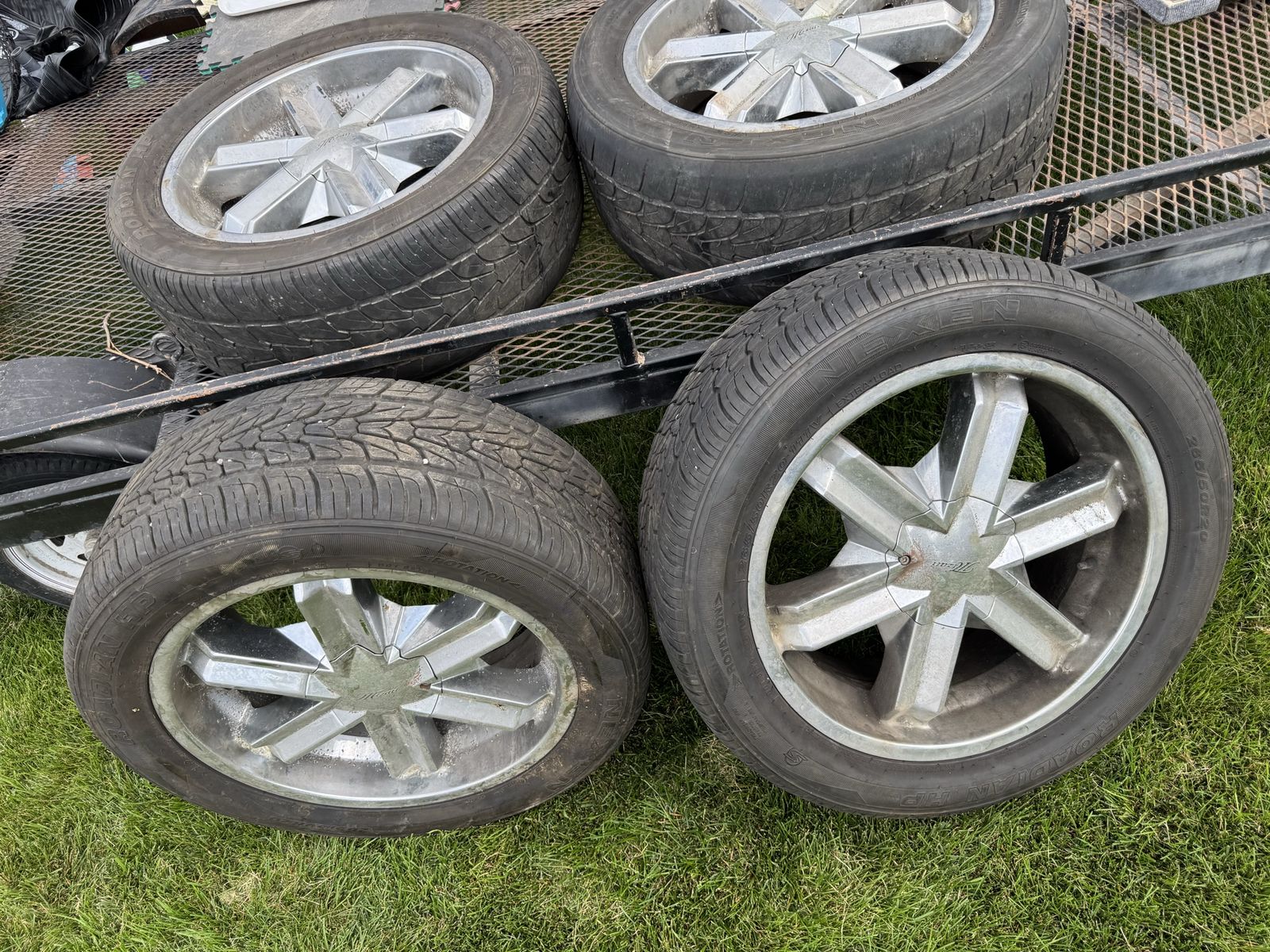 4 - 20” 6 lug rims and tires