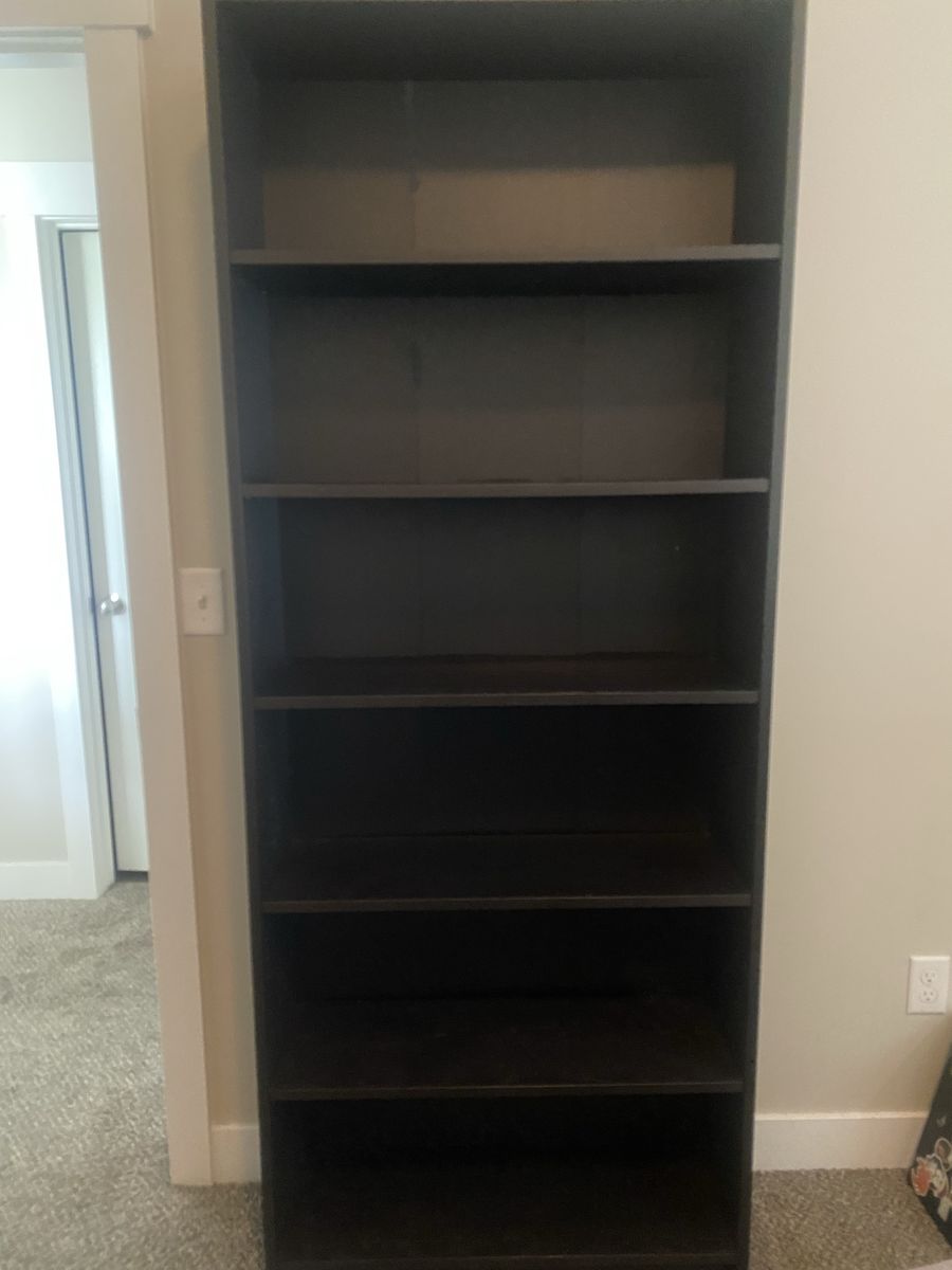 IKEA Tall Bookshelf – Dark Brown/Black – Great Condition
