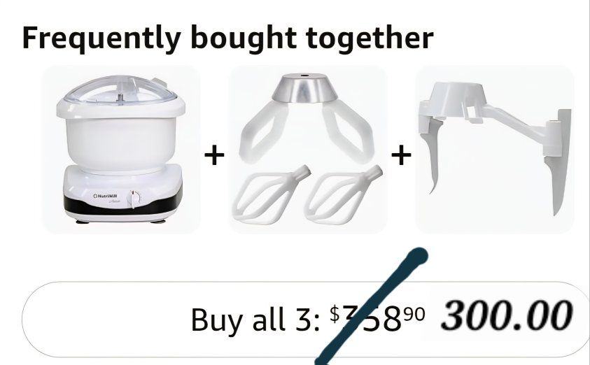 Nutrimill Artiste Stand Mixer w/attachments