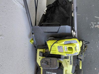 Ryobi ONE+ HP Brushless 18V Cordless Electric Walk-Behind Push Mower 16" Cut