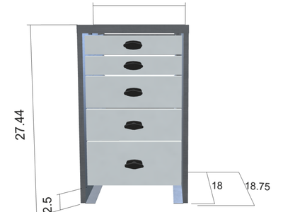 Heavy Duty Aluminum Drawer Package PN 13719A