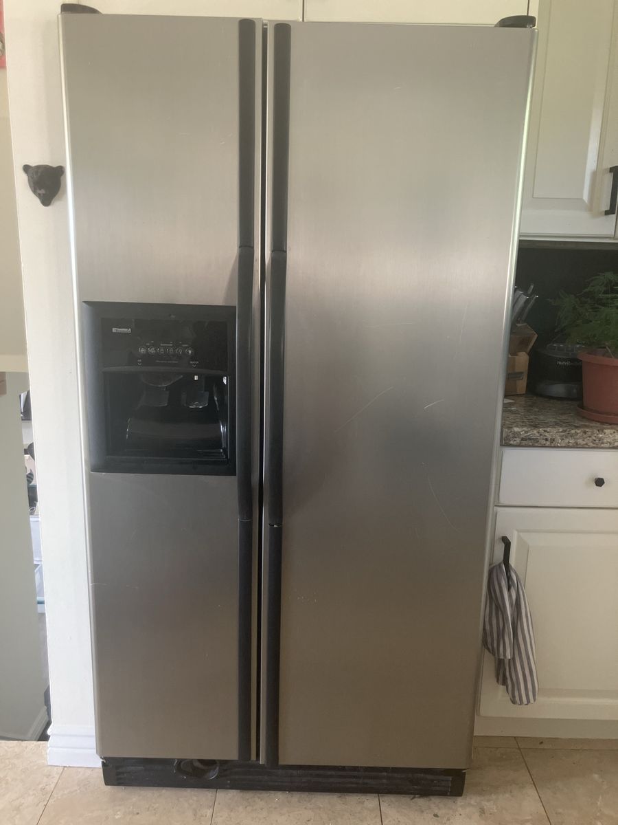 Kenmore Side-by-Side Refrigerator - Stainless Steel, Dispenser Broken