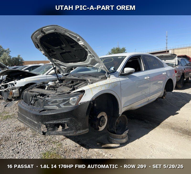 2016 Volkswagen Passat Parts - UTPAP Orem