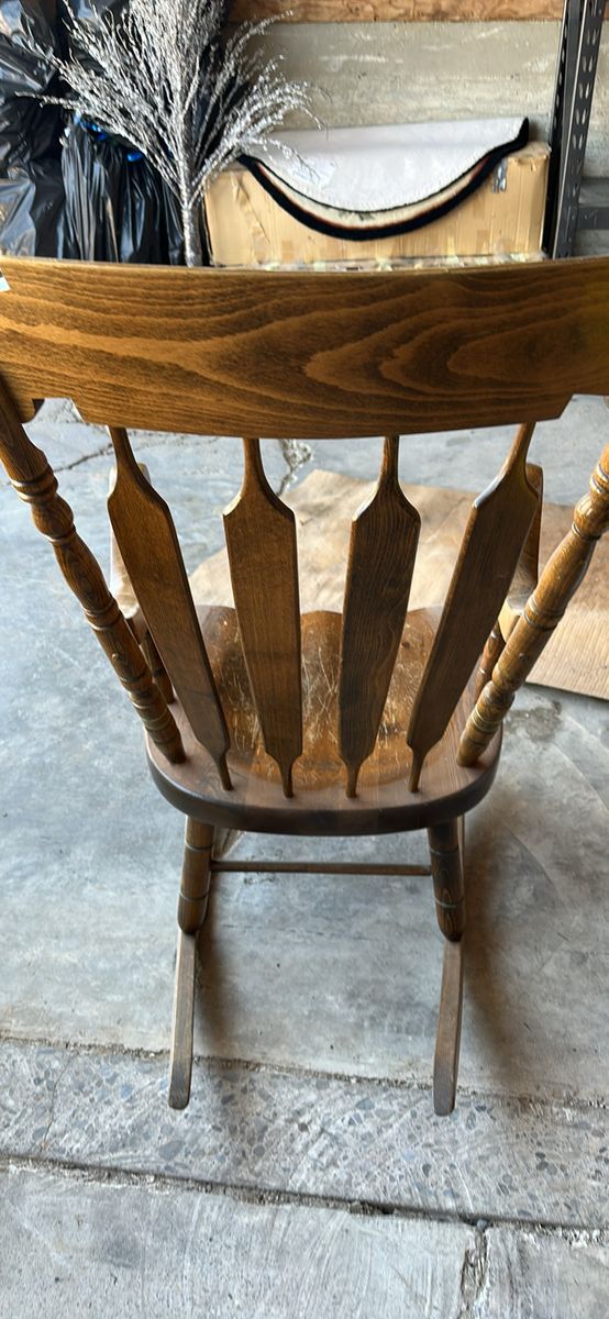 Wooden rocking chair