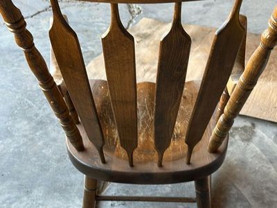 Wooden rocking chair