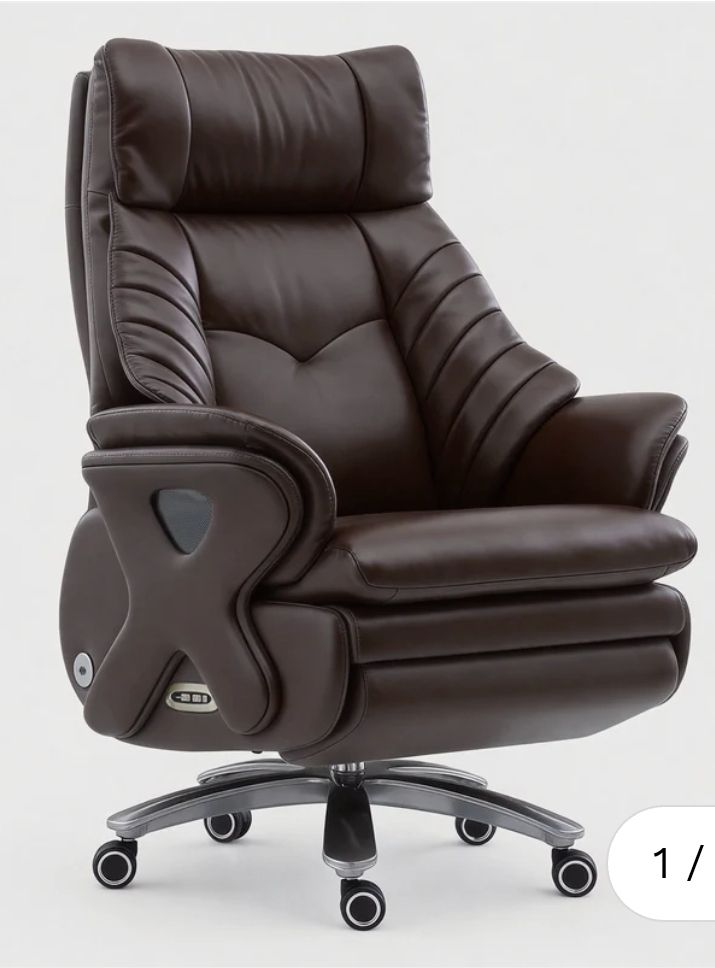 Kinnls Forbes Heated & Massage Executive Office Chair - Brown