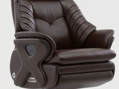 Kinnls Forbes Heated & Massage Executive Office Chair - Brown