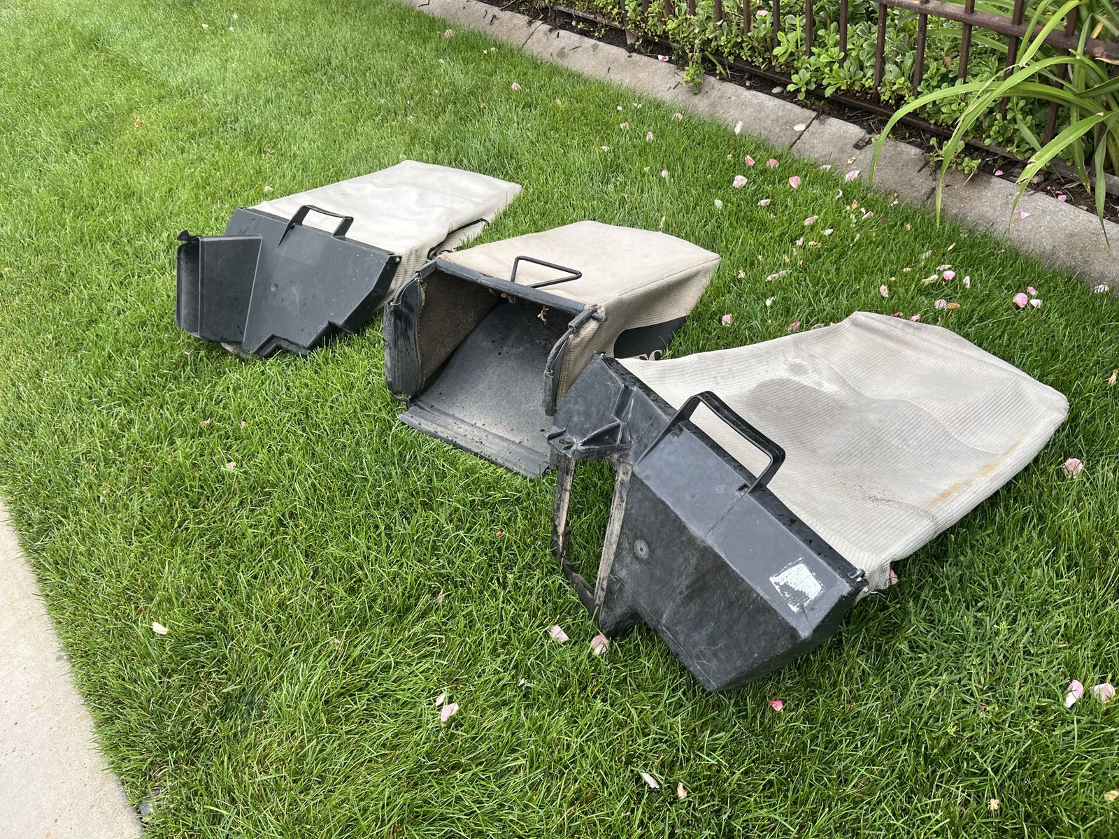 Toro lawnmower bags with frames $45 each