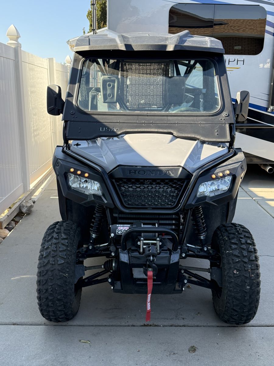 Honda Pioneer 500 Side-by-Side UTV - Grey, 2500lb Winch