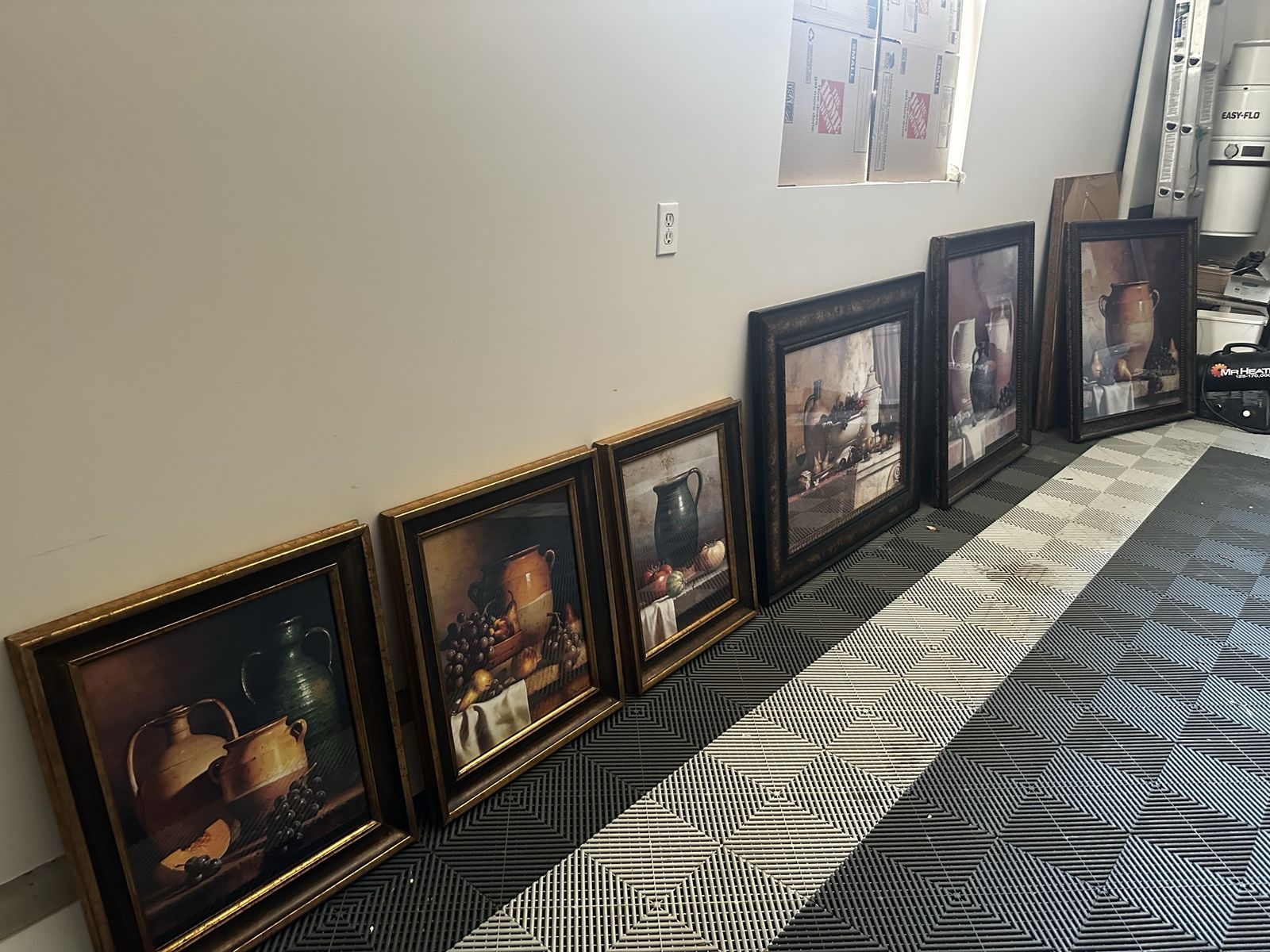 Framed Tuscan Still Life Wall Art - Set of 6