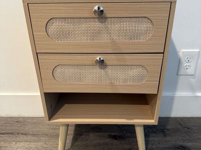Brand New Rattan Nightstand/ End Table