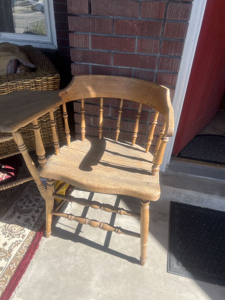 Antique Wooden School Desk