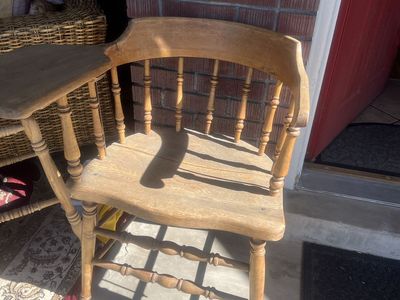 Antique Wooden School Desk