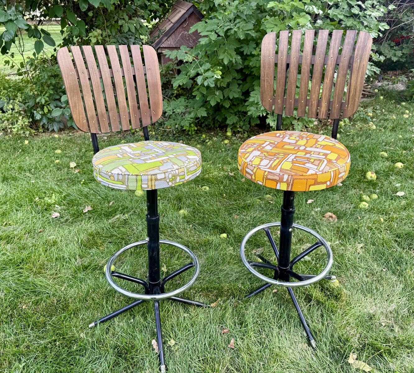 Antique 70s bar stools