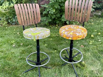 Antique 70s bar stools