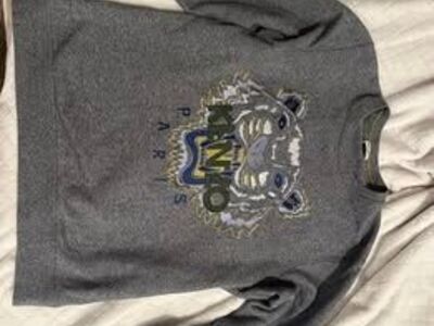 KENZO Grey Crewneck Sweatshirt Small
