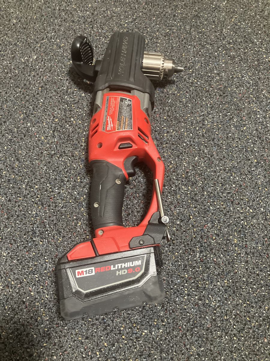 Milwaukee M18 HOLE HAWG Right Angle Drill w/ REDLITHIUM HD9.0 Battery