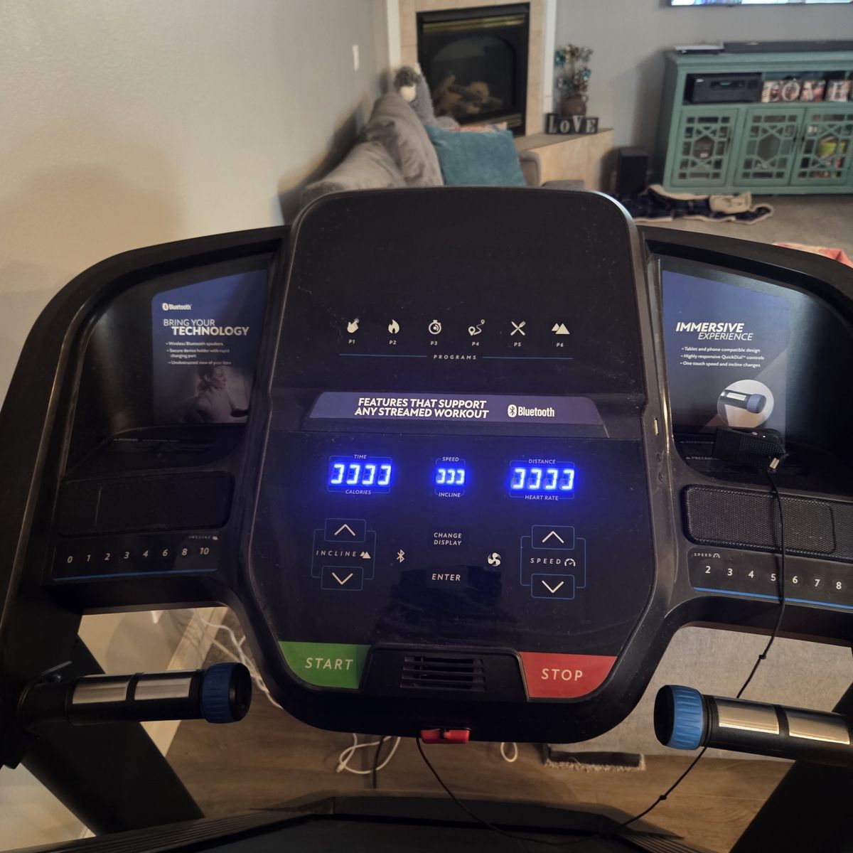 Horizon Fitness T101 Folding Treadmill with Bluetooth and 2.5 HP Motor
