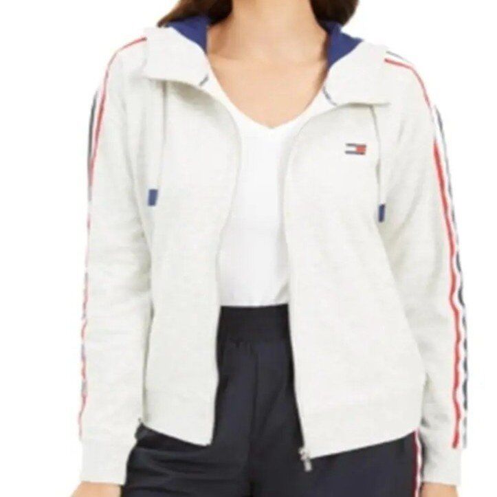 Tommy Hilfiger Women's Zip Hoodie Grey