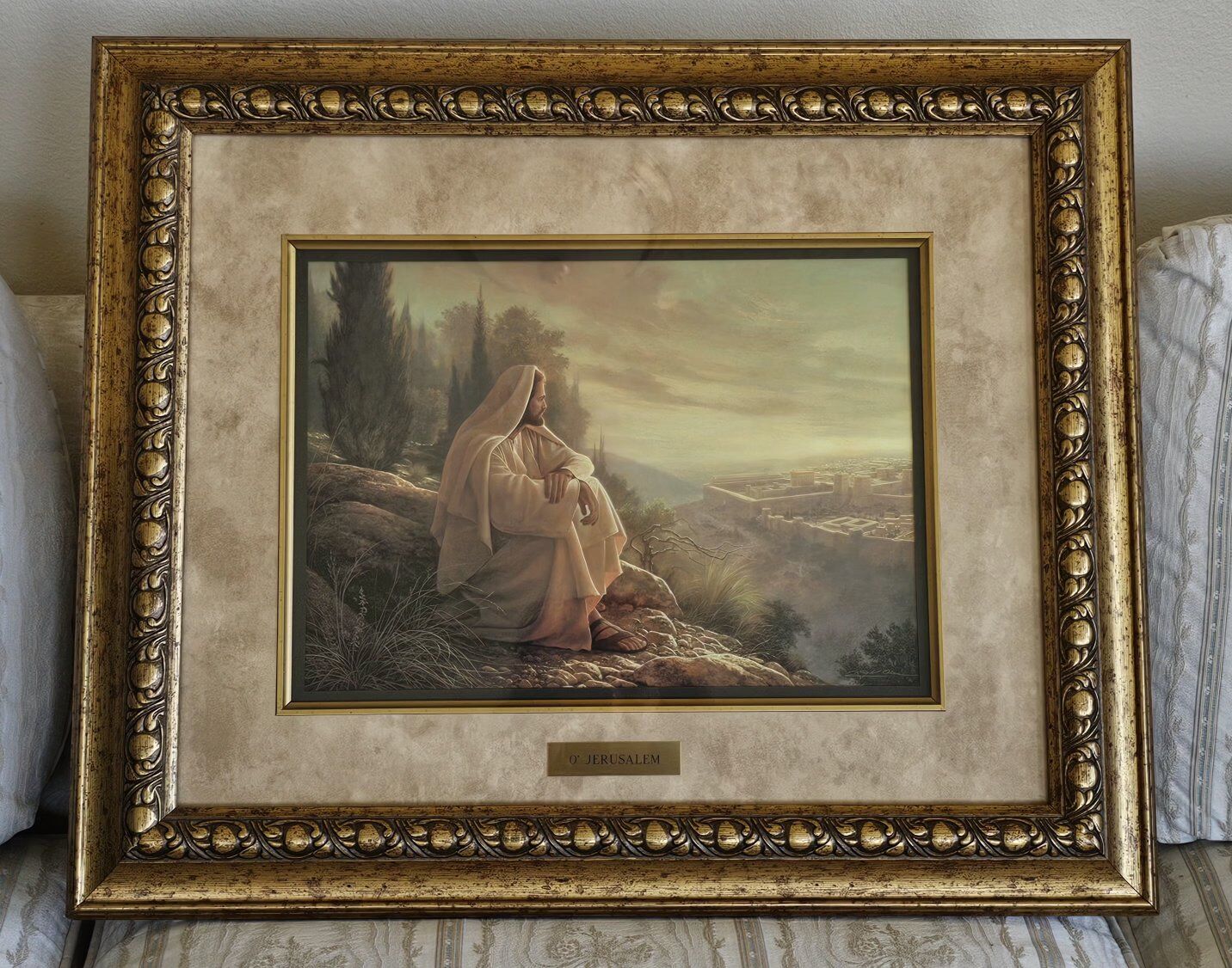 O' Jerusalem Print By Greg Olsen 24"x21" w. Frame