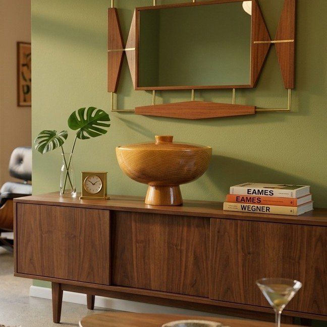 Vintage MCM Pedestal Bowl with Lid