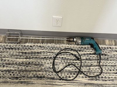 Makita Corded Electric Drill with Mud and Paint Mixing Paddle Attachment