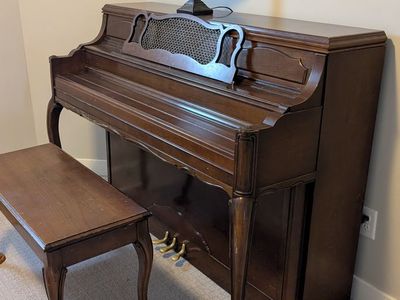 Yamaha Upright Piano and Piano Bench
