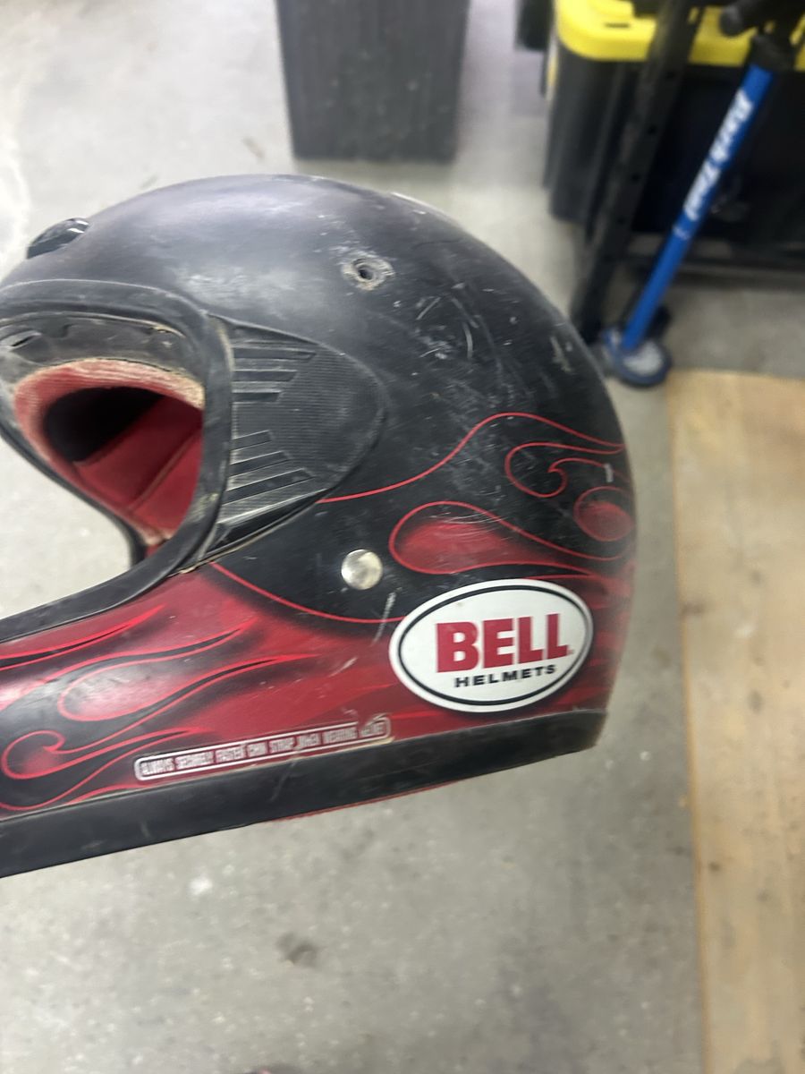 Bike helmets  - Used, Good Condition Red bell small , Harley  Davison XXL , Dot is on the helmet, triple eight fits teenage boy