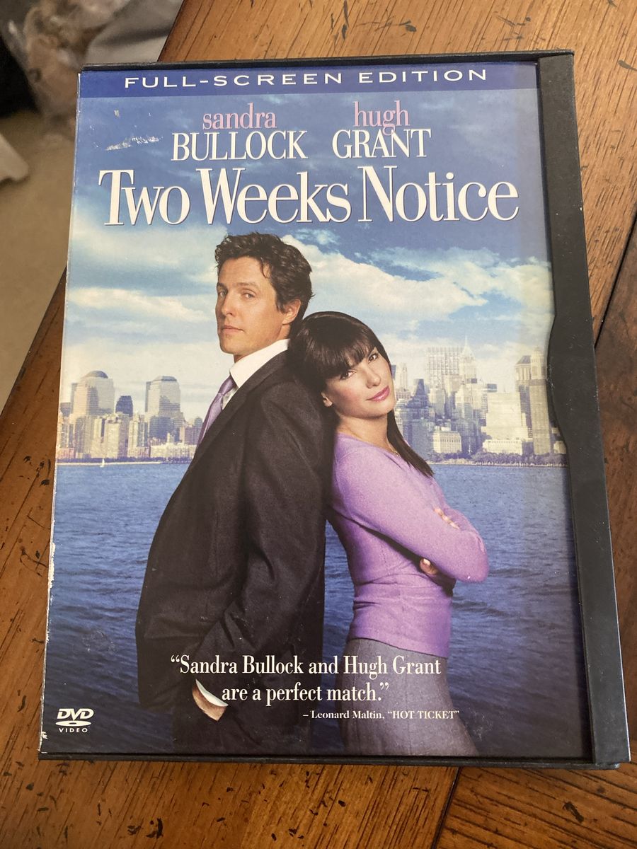 Two Weeks Notice DVD