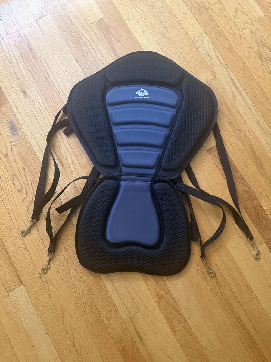 ROC Paddle Board Kayak Seat / Adjustable Straps & Brass Clips