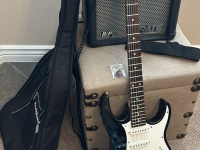 Ibanez Electric Guitar, Crate Amp, Mini Muff Pedal, Gig Bag - Complete Bundle