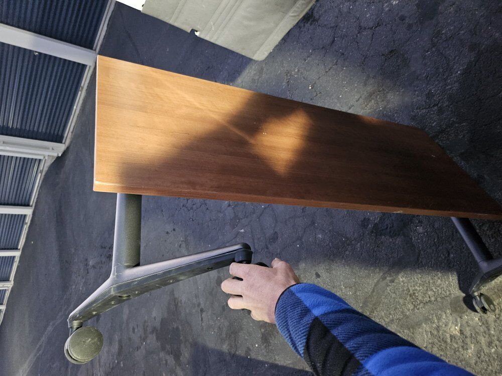 used coalesse Train Tables (legs fold)