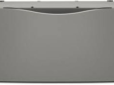 New in box Whirlpool 15.5 Inch Laundry Pedestal with Storage Drawer: Granite