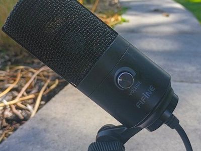 FIFINE K669B USB Condenser Microphone with Tripod Stand - Black