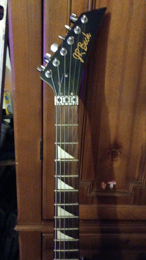 Jeff R Beck electric guitar black