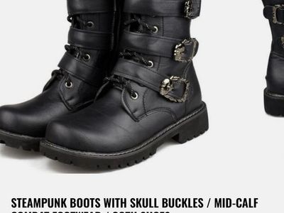 Size 9.5 -10 Goth Steampuck Boots