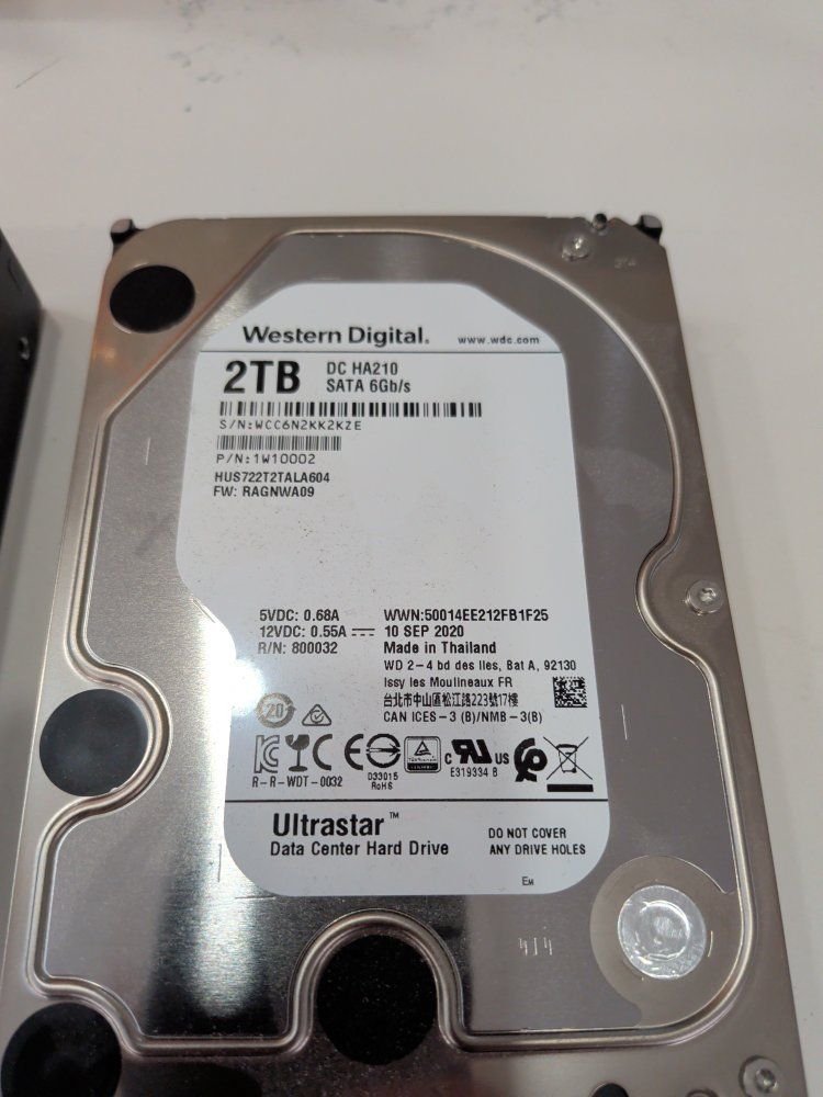 2TB Hard Drives.