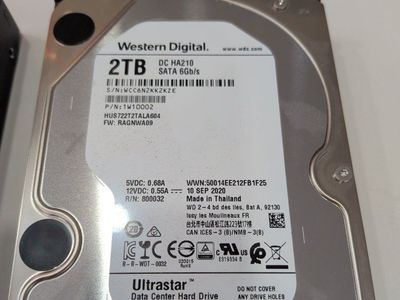 2TB Hard Drives.