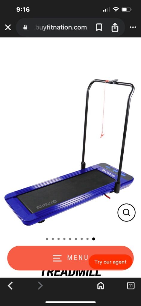 Fitnation Slimline Treadmill 5 Inches Thin Design