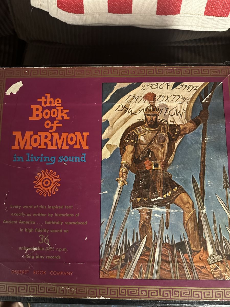 The Book of Mormon in Living Sound Vinyl Record Set Deseret Book Company Vintage 33 RPM