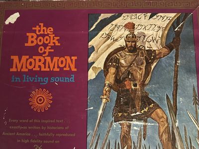 The Book of Mormon in Living Sound Vinyl Record Set Deseret Book Company Vintage 33 RPM