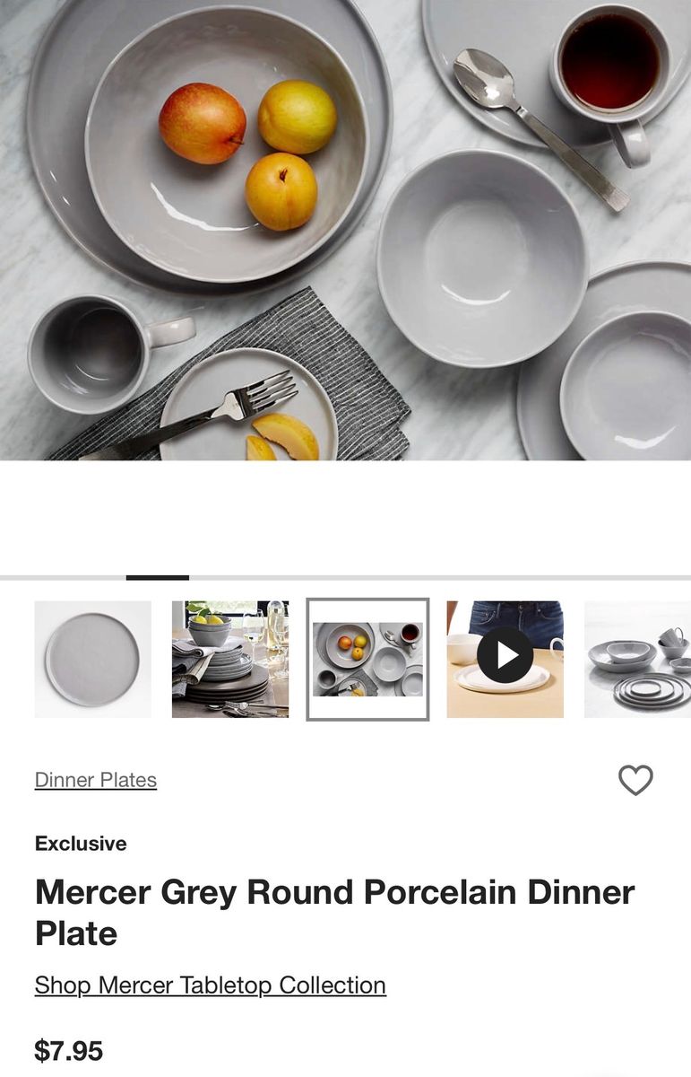NEW CRATE & BARREL DISHES