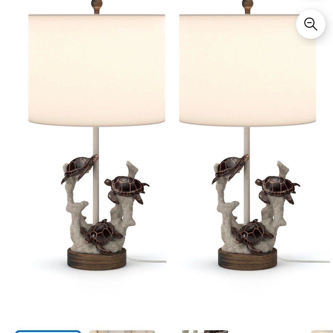 Lux Lighting  Sea Turtle 3Way Lamps
