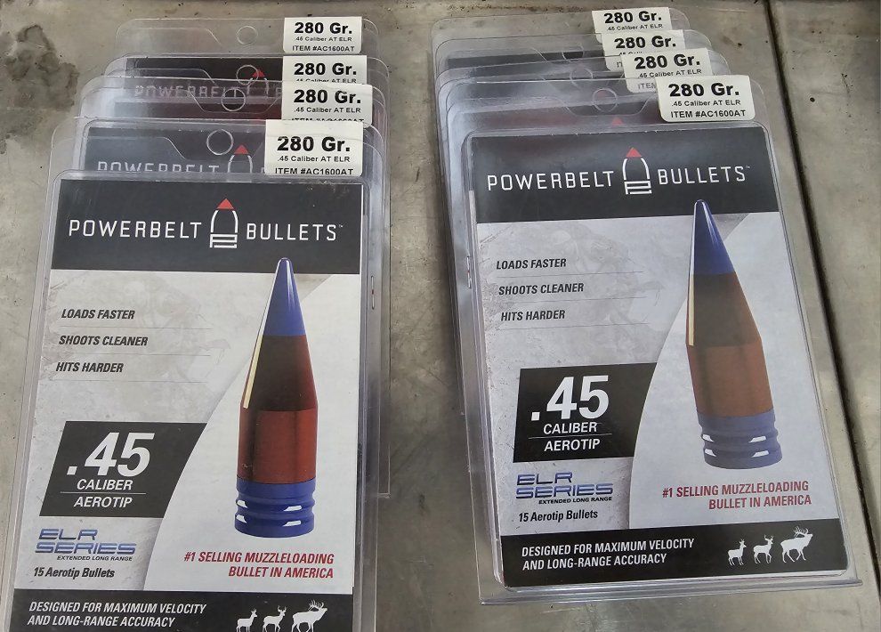 PowerBelt Bullets .45 Caliber AT ELR 280 Gr Aerotip Muzzleloading Bullets