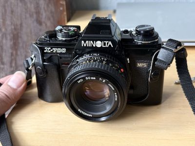Minolta X-700 Film Camera with MD 50mm 1:2 Lens