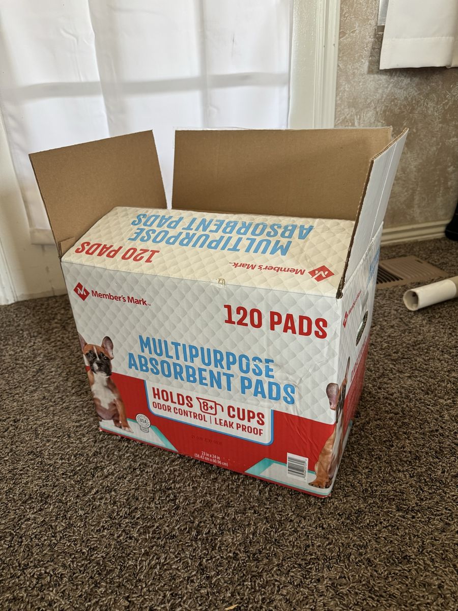 Member's Mark Multipurpose Absorbent Puppy Training Pads 23" x 24" Box