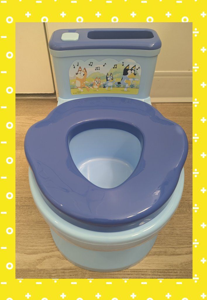 Bluey 2-in-1 Potty Trainer with Sounds for Toddlers - Easy Clean Design