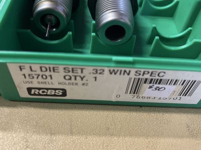 RCBS .32 Win Special Full Length Die Set Hornady .32 Cal Bullets.