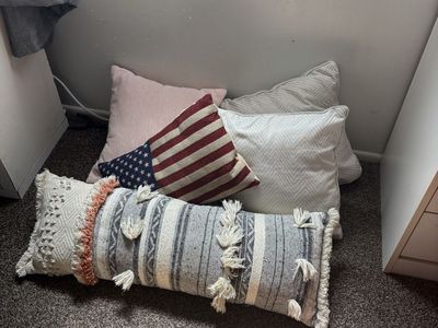 Five throw pillows for $5
