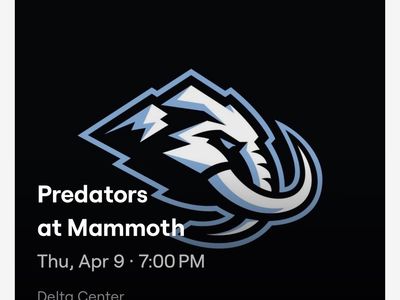 Utah Mammoth Hockey 4/9 4/11 4/16